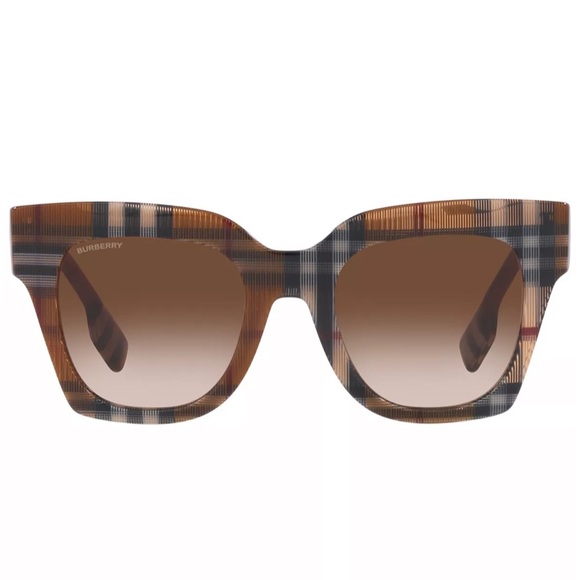 Butterfly Cat Eye in Vintage Check & Brown - Picture 2 of 11